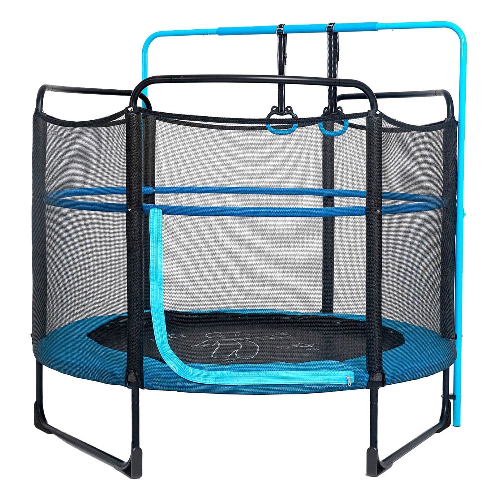 Skywalker Trampolines 60in  Round Trampoline L-Shaped Entry with Enclosure
